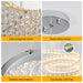36.2-inch Dangling Wave Crystal Chandeliers - DTYStore
