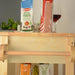 Kitchen Island & Kitchen Cart, Mobile Kitchen Island with Two Lockable Wheels, Rubber Wood Top, Simple Design & Natural Color Give More Imagination of Party Scene. - DTYStore
