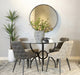Set of 2 Microfiber Upholstered Dining Chairs, Grey - DTYStore