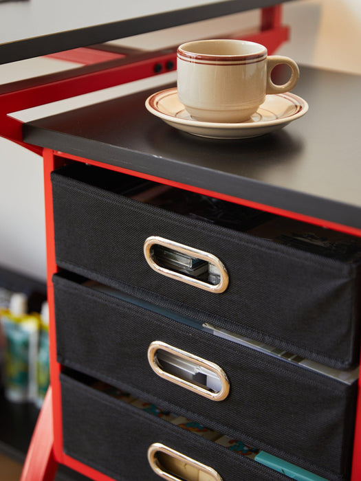 Drafting Table Red With Stool - DTYStore