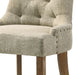 Yotam Beige Fabric & Salvaged Oak Finish Side Chair (Set of 2) - DTYStore