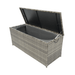 Outdoor Storage Box, 113 Gallon Wicker Patio Deck Boxes with Lid, Outdoor Cushion Storage for Kids Toys, Pillows, Towel Grey Wicker - DTYStore