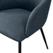 Contemporary Upholstered Woven Fabric Dining Chairs – Indigo Blue - DTYStore