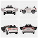 6V Kids Electric Ride On Car, Licensed Audi TT RS with Seat and Remote Control, Horn, Music, MP3 - White - DTYStore
