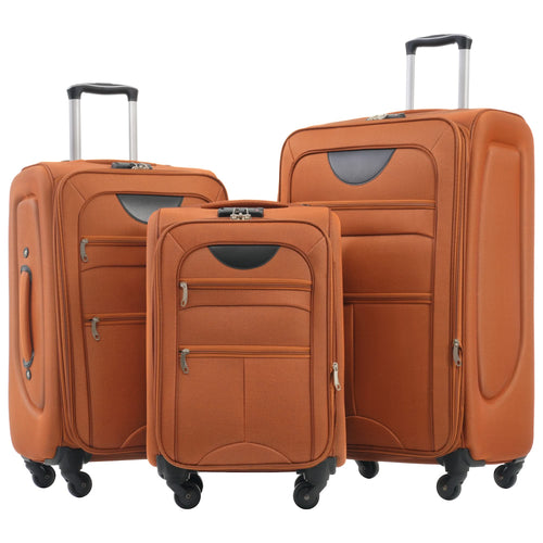 Softside Luggage Expandable 3 Piece Set Suitcase Upright Spinner Softshell Lightweight Luggage Travel Set - Image 1