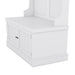 Hall Tree with Storage Shoe Bench for Entryway and Hallway, 4-in-1 Design Coat Racks with 4 Hooks for Living Room, White