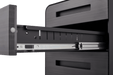 3 Drawer Mobile File Cabinet Under Desk, Simple Style Versatile Storage for Files, 5 Wheel Design, Anti-Tilting, Cold Rolled Steel, Waterproof, Moisture-Proof, for Legal/Letter A4 Files - DTYStore