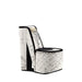 9" Tall Display Jewelry Box with Hooks, High Heel Shoe Design, Stencil Letter Print - DTYStore