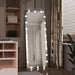 Hollywood Full Length Mirror with Lights Full Body Vanity Mirror with 3 Color Modes Lighted Standing Floor Mirror for Dressing Room Bedroom Wall Mounted Touch Control Silver 63"x24" - DTYStore