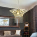 8-Light 23.6" Wide Crystal Waterfall Chandelier - DTYStore