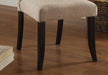 Dining Room Furniture Contemporary Rustic Style Beige Fabric Upholstered Tufted Set of 2 Chairs Kitchen Breakfast - DTYStore