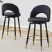360 ° rotatable bar chair.Modern PU comfortable upholstered bar chair with smooth and beautiful metal legs for dining room, kitchen, terrace and guest office chair . - DTYStore