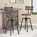 METAL CHAIR WITH WOODEN SEAT(set of 2) - DTYStore