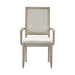 Modern Contemporary Armchairs Set of 2, Upholstered Seat and Back Gray Finish Wooden Furniture - DTYStore