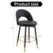 360 ° rotatable bar chair.Modern PU comfortable upholstered bar chair with smooth and beautiful metal legs for dining room, kitchen, terrace and guest office chair . - DTYStore