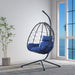 Egg Chair with Stand Indoor Outdoor Swing Chair Patio Wicker Hanging Egg Chair Hanging Basket Chair Hammock Chair with Stand for Bedroom Living Room Balcony - DTYStore