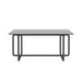 Modern Tempered Glass Tea Table Coffee Table, Table for Living Room,Black - DTYStore