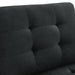 Single Chair for Modular Sectional,Black Velvet (26.5"x31.5"x36") - DTYStore