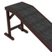 Dog Ramp for Bed, Pet Ramp for Dogs with Non-Slip Carpet and Top Platform, 74" x 16" x 25", Brown - DTYStore