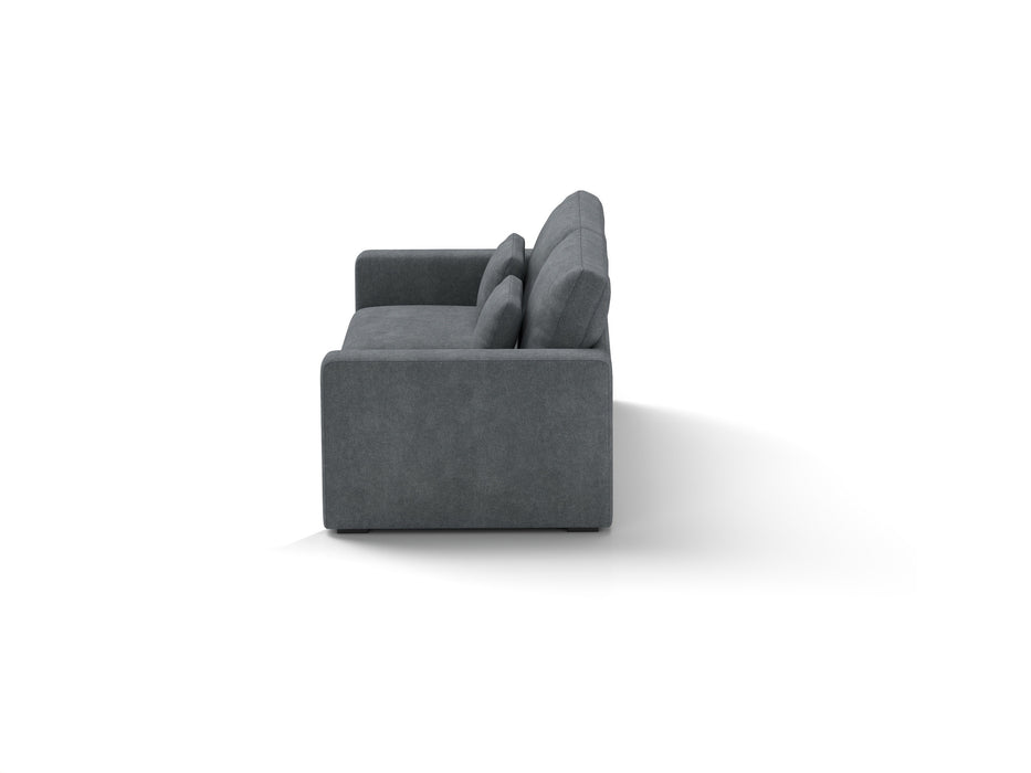 83" Modern Sofa Couches for Living Room, 3 Seater Sofa with Detachable Cover & double cushioning, Haze