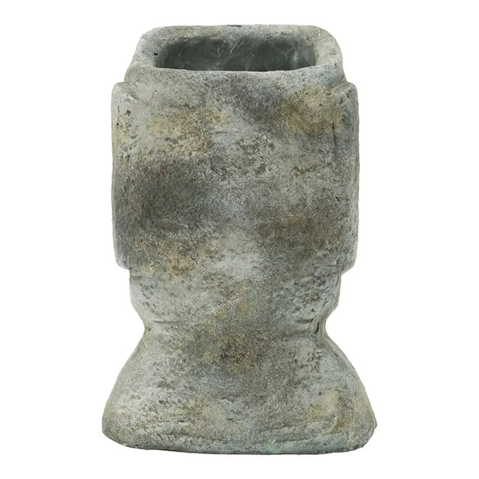 5x5.5x9' Easter Island Cement Planter Default -DTYStore