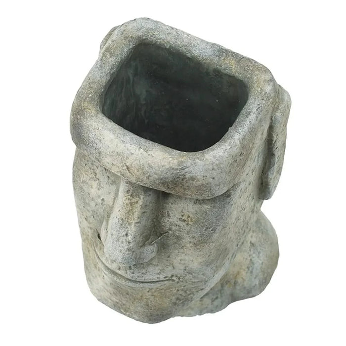 5x5.5x9' Easter Island Cement Planter Default -DTYStore
