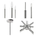 6-Light Contemporary Candelabra Styled Chandelier Default -DTYStore