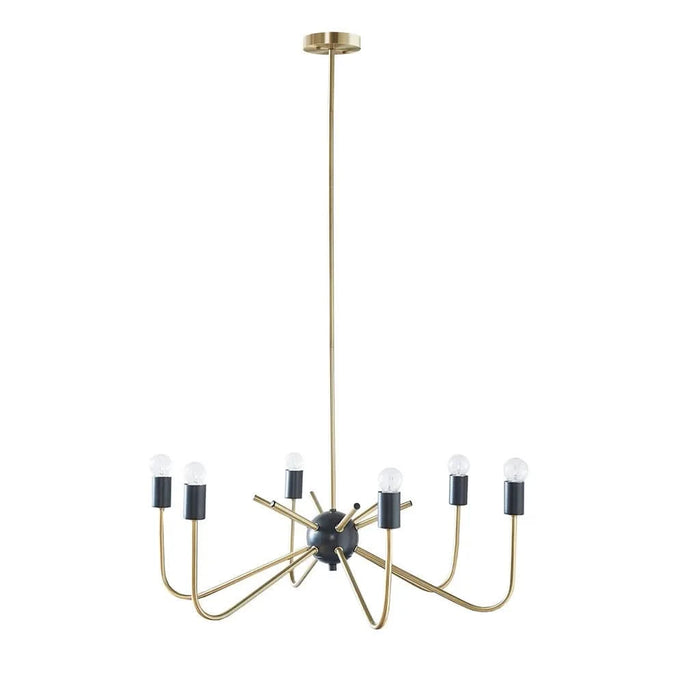 6-Light Metal Chandelier Default -DTYStore