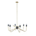 6-Light Metal Chandelier Default -DTYStore