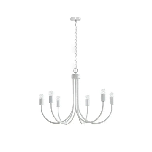 6-Light Metal Chandelier Default -DTYStore