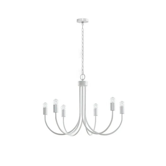 6-Light Metal Chandelier Default -DTYStore