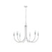 6-Light Metal Chandelier Default -DTYStore