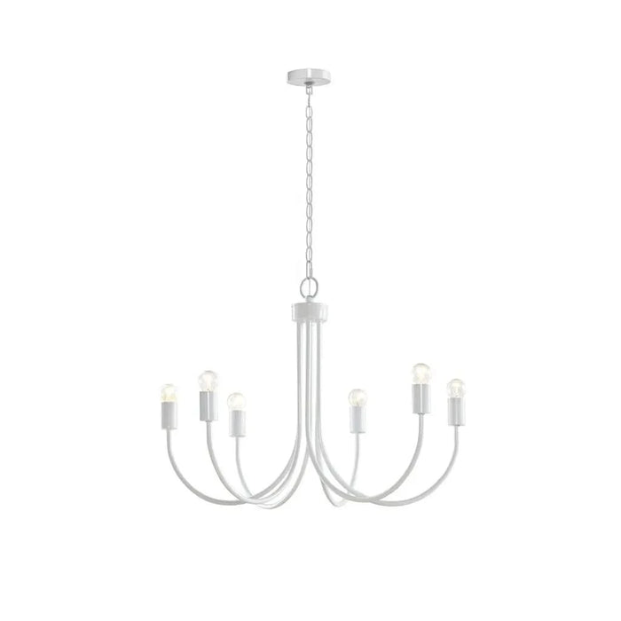 6-Light Metal Chandelier Default -DTYStore