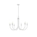 6-Light Metal Chandelier Default -DTYStore