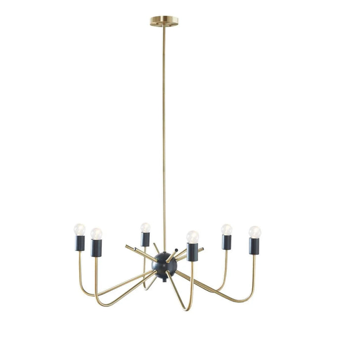 6-Light Metal Chandelier Default -DTYStore