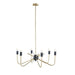 6-Light Metal Chandelier Default -DTYStore
