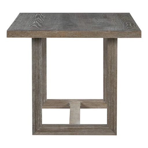 6-Piece Retro Dining Table Set for 6, 60' Wood Kitchen Table and Chairs Set of 4 with Bench Designed Trestle Base for kitchen & Dining Room (Gray) Default -DTYStore