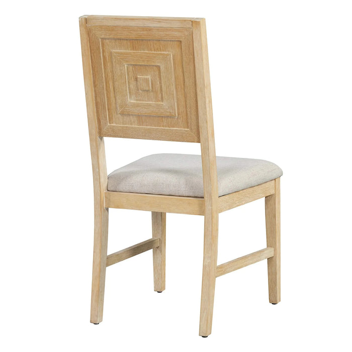 6-Piece Retro Dining Table Set for 6, 60' Wood Kitchen Table and Chairs Set of 4 with Bench Designed Trestle Base for kitchen & Dining Room (Natural) Default -DTYStore