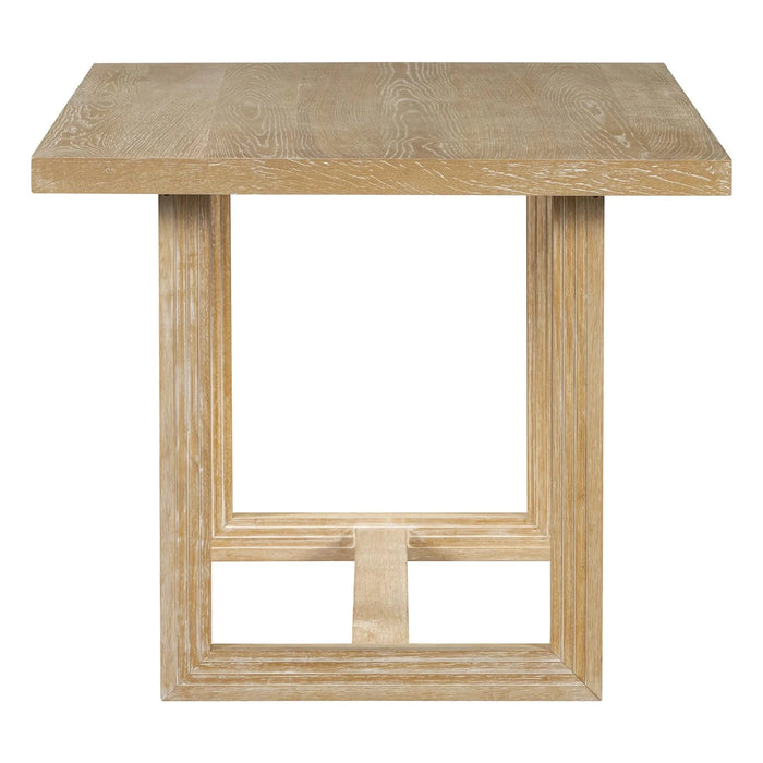 6-Piece Retro Dining Table Set for 6, 60' Wood Kitchen Table and Chairs Set of 4 with Bench Designed Trestle Base for kitchen & Dining Room (Natural) Default -DTYStore