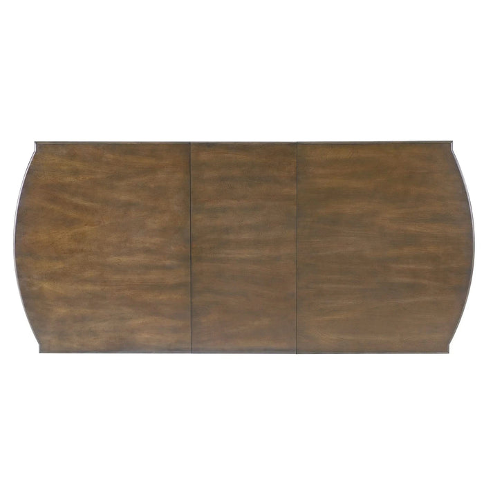 60'-78' Extendable Dining Table, Farmhouse Wooden Kitchen Table with Removable Leaf, Large Expanding Table for 4-8 (Brown) Default -DTYStore