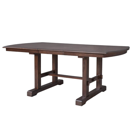 60'-78' Extendable Dining Table, Farmhouse Wooden Kitchen Table with Removable Leaf, Large Expanding Table for 4-8 (Cherry) Default -DTYStore