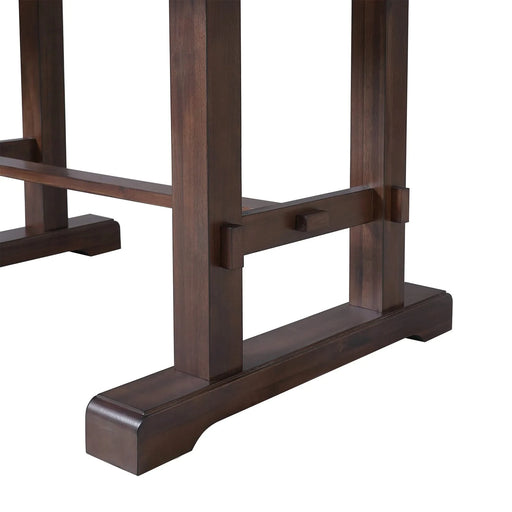 60'-78' Extendable Dining Table, Farmhouse Wooden Kitchen Table with Removable Leaf, Large Expanding Table for 4-8 (Cherry) Default -DTYStore