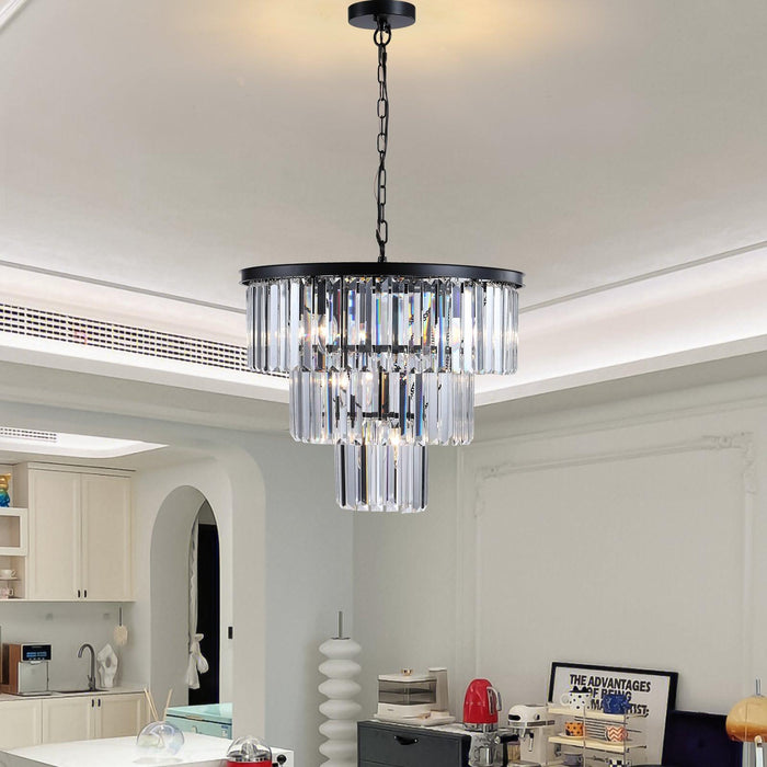 Black Luxury Crystal Chandelier Modern Chandeliers Lights
