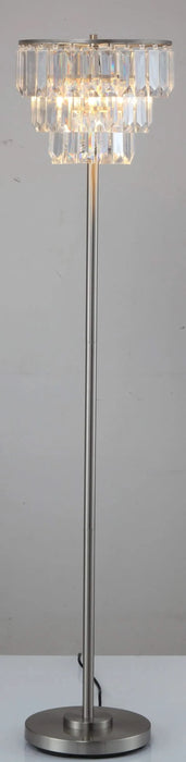 60.5'H CONTEMPORARY CRYSTAL SHADE FLOOR LAMP (1PC/CTN) (1.25/17.63) Default -DTYStore