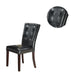 Faux Leather Upholstered Dining Chair, Black(Set of 2) - DTYStore