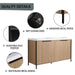 60' Freestanding Bathroom Vanity with Double Resin Sink & 4 Soft-Close Cabinet Doors (KD-Packing)-W999S00298 Default -DTYStore