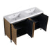 60' Freestanding Bathroom Vanity with Double Resin Sink & 4 Soft-Close Cabinet Doors (KD-Packing)-W999S00298 Default -DTYStore