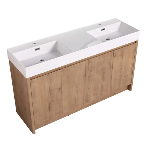 60 Inch Bathroom Resin Sink(GRB60120DMO) Default -DTYStore