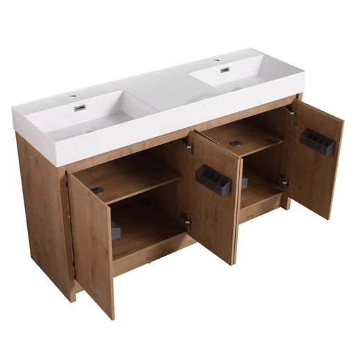 60 Inch Bathroom Resin Sink(GRB60120DMO) Default -DTYStore
