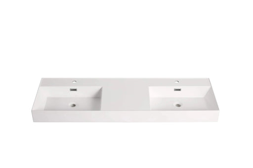 60 Inch Bathroom Resin Sink(GRB60120DMO) Default -DTYStore